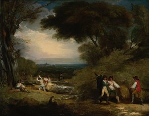 ウィンザーパークの木こり 作： Benjamin West